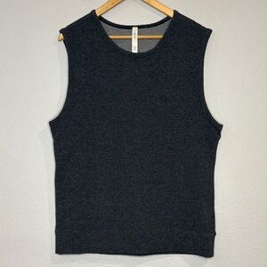 Lululemon men’s stretch jersey knit tank muscle shirt charcoal gray M